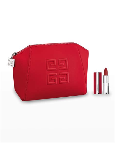 givenchy iconic red pouch|givenchy card holder bag.